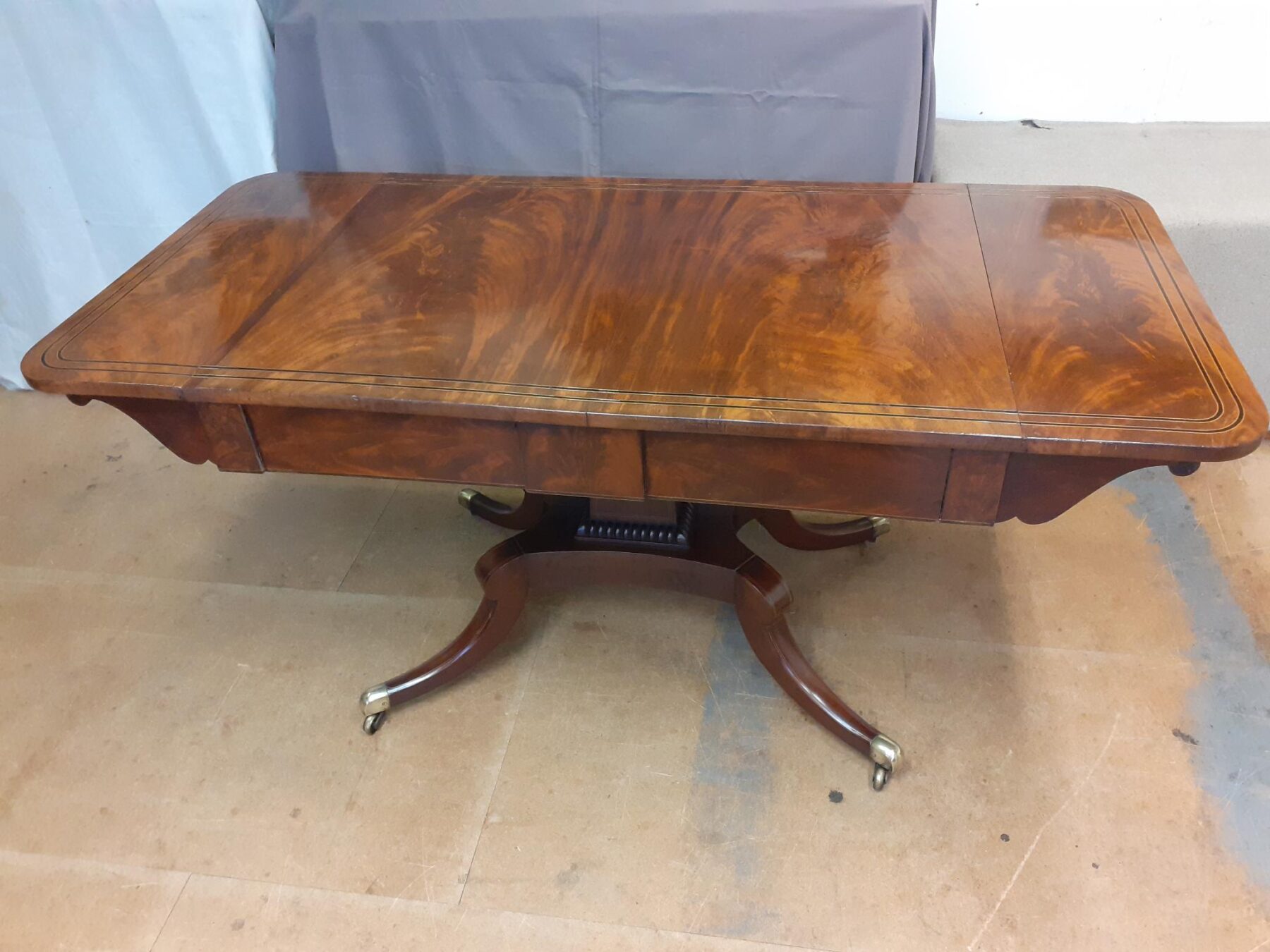 Regency mahogany sofa table, photo 1 of 6